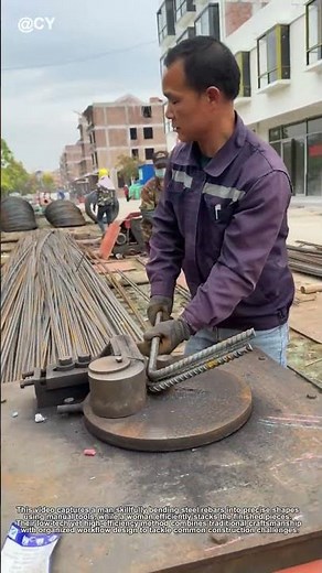 "Brilliant DIY Rebar Bending & Stacking Trick! 🛠️ Save Time & Back Pain"