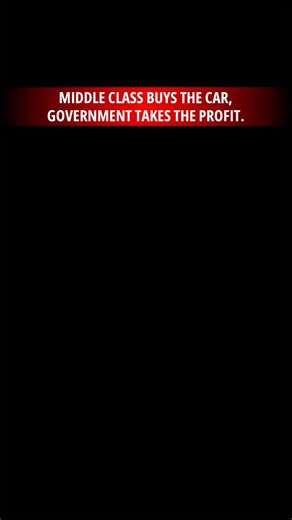 Santosh | Finance on Instagram: "Middle class buys the dream 🚗, government collects the premium 💸 Base price vs on-road reality — taxes doing the real overtake. #MiddleClass #CarTax #GST #RoadTax #InsuranceCost"