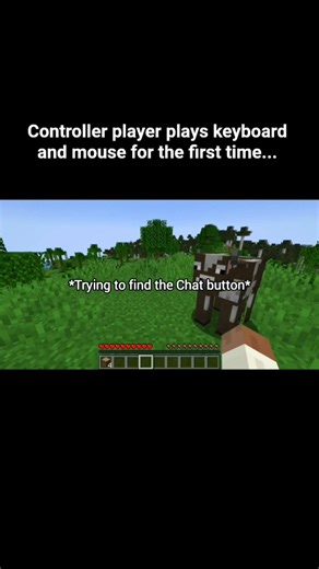 Full vid on channel #minecraftmods | controller player plays keyboard and mouse for the first time