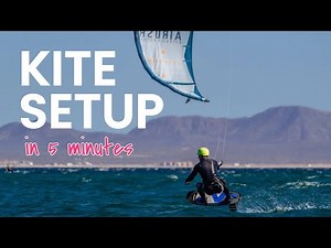 How to Set up a Kite | 5-Minute Inflatable Kite Tutorial | Kiteboarding Basics