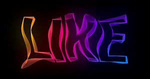 Download like Creative Typography Text Animation with wavy color lines for free