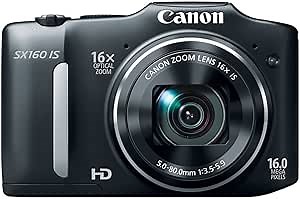 Canon PowerShot SX160 is 16.0 MP Digital Camera with 16x Wide-Angle Optical Image Stabilized Zoom with 3.0-Inch LCD (Black)