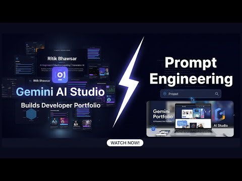 How to Build a Developer Portfolio Website Using Gemini Build (Google AI Studio)