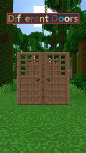 Different Doors | JUNGLE Showcase #minecraft