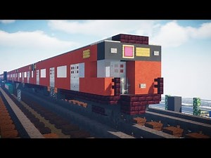 Minecraft NYC R33 Redbird Subway Car Tutorial
