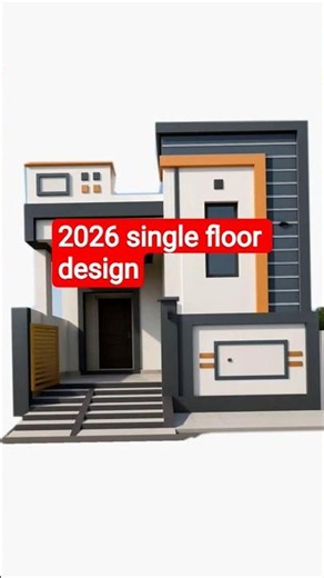 2026 Best Single Floor House Design Ideas! 🏡✨#shorts #singlefloorhouse