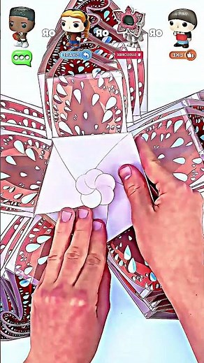 Manipulating a complex origami fold! #OrigamiCharacter #IntricateFolds