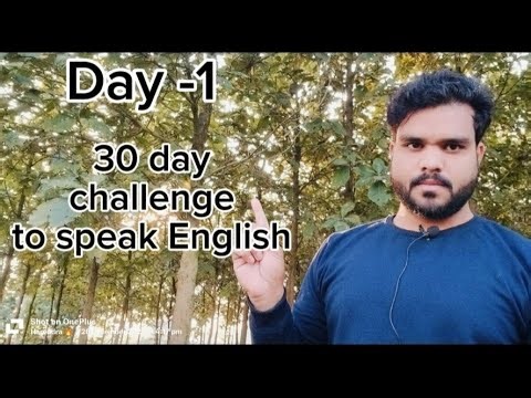 30 days challenge to speak English ✅। 🔥Day -1