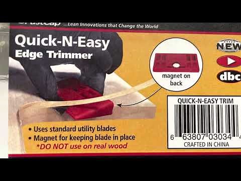 Easiest way to trim edge banding on melamine