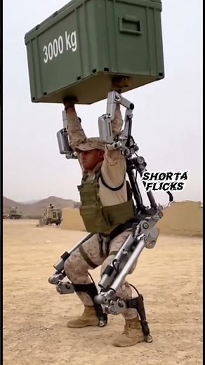 U.S. Military Reveals Exosuit That Lifts Rockets Effortlessly #ai #militarytech