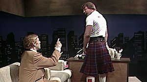 "Rowdy" Roddy Piper attacks Lord Alfred Hayes: Tuesday Night Titans, July 17, 1984