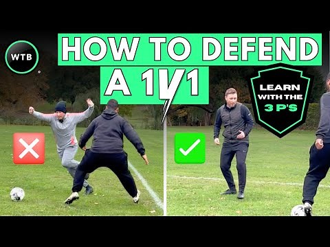 How To Defend A 1v1 In Football | Learn With The 3 P’s!