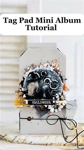 Tag Pad Magic! Halloween Tag Album Tutorial #papercraft #scrapbooking #crafting #artandcraft #diy