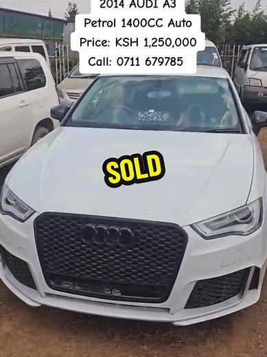 🔶️🔶️SOLD🔶️🔶️ 2014 AUDI A3 Fuel: Petrol 1400CC Transmission: Automatic Location: Nairobi Price: KSH 1,250,000 Call: 0711 679785 Hashtags: #audiA3 #audiKenya #usedcarskenya #carsforsaleKenya #nairobicars #germanmachines #luxurycars #carhubkenya #kenyacarsales #audi1400cc #automaticcars #petrolcars #kencars #affordableluxury #carbuyers