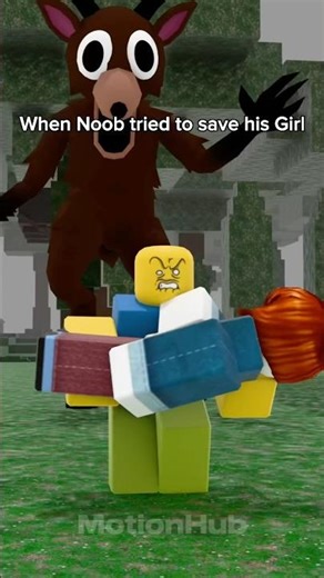When Noon tried to save his Girl #roblox #99nightintheforest #robloxedit #shorts #memes