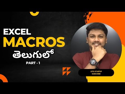 Excel Macros in Telugu 2024 | Part - 1 | Excel VBA | #excel #exceltutorial #excelshortcuts