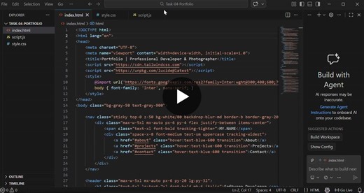 I m proud to share Task 4 of my Prodigy InfoTech internship: my Professional Portfolio Website! 🌐 As both a software developer and a photographer, I wanted a space that reflected both worlds. I… | Harsh Gupta