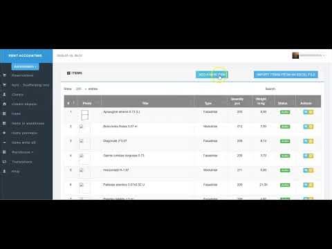 Scaffolding rent quantity accounting software - 2.Main functions and data flow