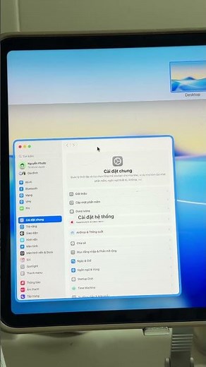 Screen sharing on a MacBook can be done using touch.