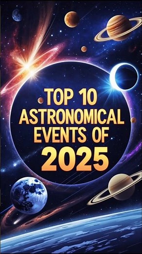 "Top 10 Astronomical Events of 2025 You Can't Miss!" #astronomylovers