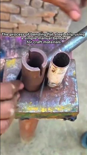 Simple Manual Bender | Bend Flat Steel Strip for Metal Crafts #shorts #ManualBender #FlatBarCraft