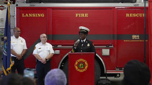 History made as Lansing's first female fire chief was sworn in