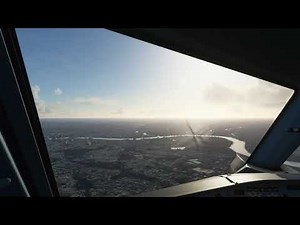 Cockpit A320 landing at Tan Son Nhat - Vietnam - MSFS 2020
