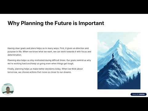 Planning My Future | English Presentation (Predictions, Plans & Arrangements)