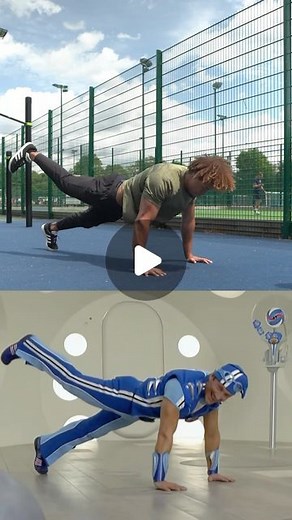 TAYO | #1 Hybrid Fitness & Calisthenics Coach on Instagram: "🔥 LAZY TOWN PUSH UP CHALLENGE!! 🔥 . Calling all cali athletes I challenge you to this push up routine! Who’s got this in the locker? This was my best attempt 😅 . I used to watch this show back in the day as a kid. Sportacus was beast 😂 . Tag / Save / Share with anyone you want to see try out this challenge 🔥💪🏽"