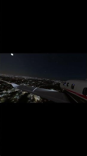 Can't sleep? Let’s fly over the city #airplaneambience #shorts