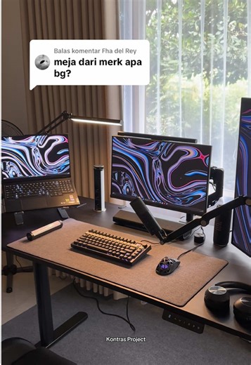 Membalas @Fha del Rey mau samaan meja langsung gas rakit meja pake kaki hidrolik ini bang, auto cakep nih ☺️✨ #mejahidrolik #mejanaikturun #setupinspiration #fyp