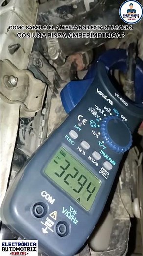 HOW TO TEST THE ALTERNATOR WITH A CLAMP METER? #automotiveelectronics #automobile