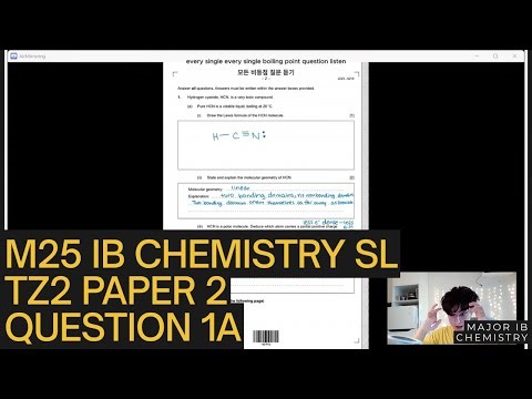 M25 IB Chemistry SL TZ2 Paper 2 Question 1a