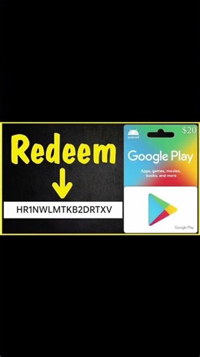 Google Play Redeem Code 🔥 #giftcardgiveaway #googleplaygiftcard #freegiftcards #giveawayreels 📈