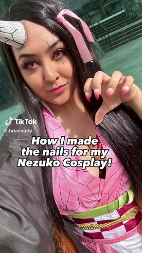 Nezuko Cosplay Nail Creation Tutorial