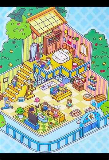 Friends gathering #stickers #journal #journalstickers #stickerjournal #3dsticker #asmr #satisfyingvideo