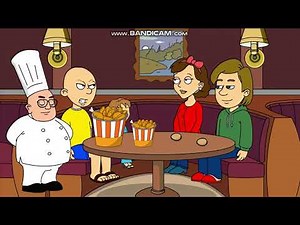 Caillou Misbehaves At "The Restaurant" Gets Grounded For 55 Days