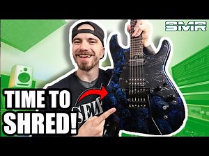 SO SICK! SCHECTER SUN VALLEY SUPER SHREDDER BLUE REIGN GUITAR!