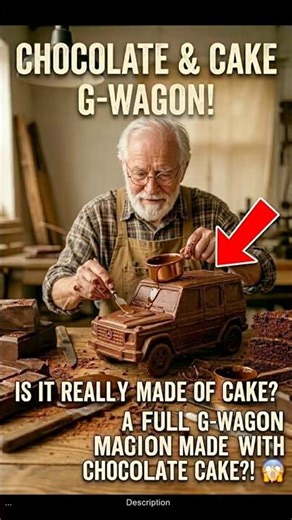 Old Man Builds a G-Wagon from Chocolate! 🍫 #automobile #restoration #carcraft #shortsfeed #asmr #diy