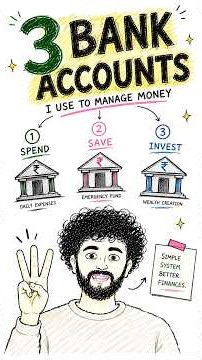 💰 I use 3 bank accounts to manage my money. #investing #personalfinance #finance #mutualfunds