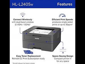 Brother HL-L2405W Review: Fast, Compact & Wireless Mono Printer for Home Offices