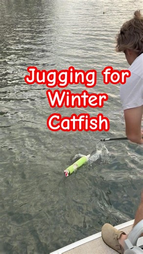 Jugging for winter Catfish! #catfishing #fishing