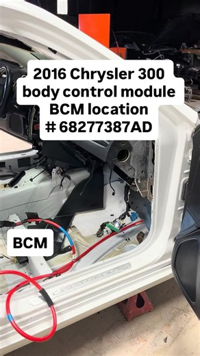 2016 Chrysler 300 body control module BCM computer part number 68277387AD location on car