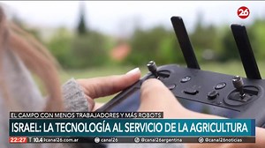 49K views · 898 reactions |  ISRAEL: INTELIGENCIA ARTIFICIAL PARA LA AGRICULTURA #26Global |  La tecnología revolucionó la agricultura con sensores, drones y big data, permitiendo un control más preciso y eficiente de los cultivos. ️ Andrés Repetto | Canal 26 | Facebook