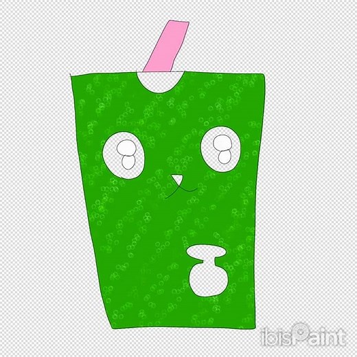 メロンソーダミニキャラ#イラスト #メロンソーダ #メロン #イラストメイキング #art #drawing