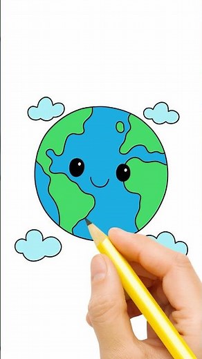 How To Draw A Cute Planet – Easy & Fun Drawing for Kids