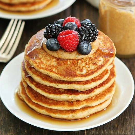 61K views · 185 reactions | Our family LOVES these healthy pancakes! A great way to start any day! Find the FULL RECIPE HERE: https://www.twopeasandtheirpod.com/almond-butter-pancakes/ | Two Peas and Their Pod | Facebook