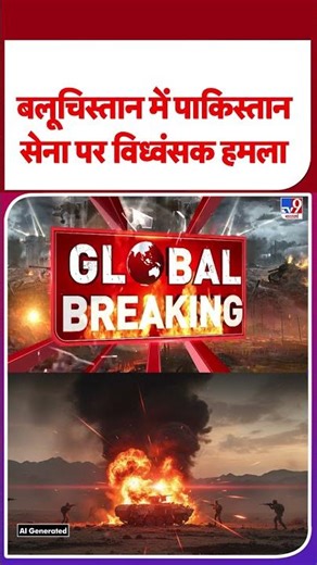 BLA Attack on Pak Army: बलूचिस्तान में पाकिस्तान सेना पर विध्वंसक हमला -TV9| #shorts #youtubeshorts
