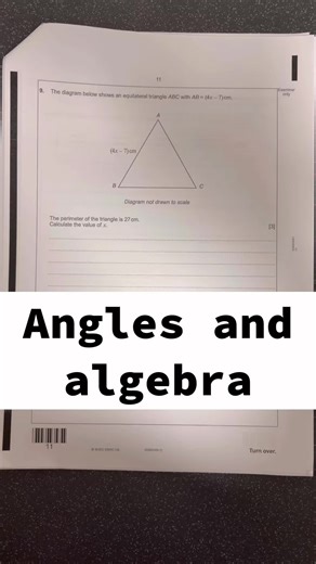 Understanding Algebra in Angles for GCSE Maths