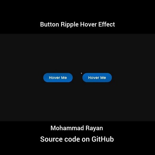 Button Ripple Hover Effect using JavaScript